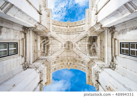Lisbon, Portugal Commerce Plaza Arch Lisbon, Portugal Commerce Plaza Arch 48994331