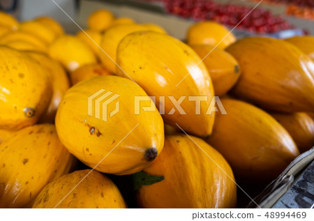 yellow tropical fruit of canistel 48994469