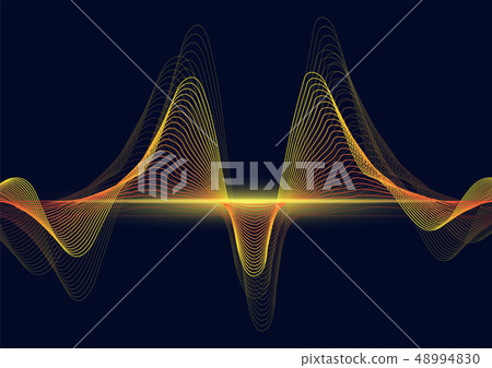 line soundwave abstract background 48994830