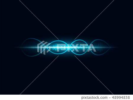 line soundwave abstract background 48994838