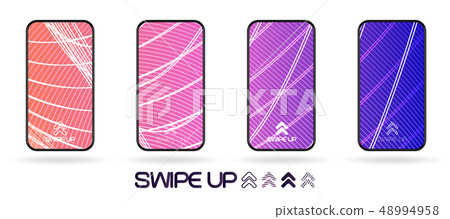 abstract backdrop swipe up icon vector 48994958