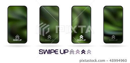 Dark green natural background stories template 48994960