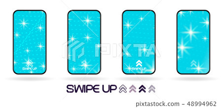 abstract one color backdrop swipe up icon vector 48994962