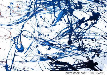 Art creative background. Hand painted blue background. 48995293