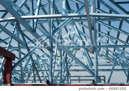 Structure of steel roof frame for building Structure of steel roof frame for building 48995388
