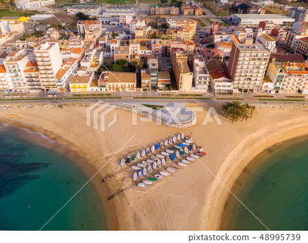 Aerial drone picture from small village Aerial drone picture from small village 48995739
