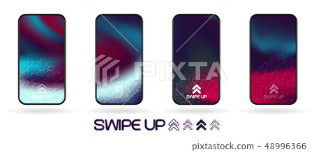 abstract backdrop swipe up icon vector 48996366