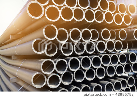 Plastic pipes in stock of finished products 48996792