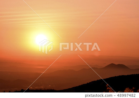 Sunset view from Aso, Milk Road 339, Amakusa, Ariake Sea, Fugendake, Nagasaki 48997482