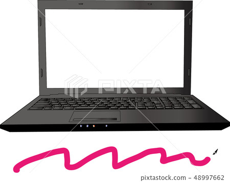 Laptop illustrations Laptop illustrations 48997662