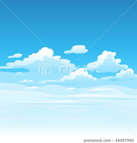 Illustration of clouds in sky. 48997990