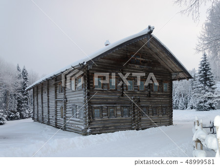 Old wooden house in Northern Russia Old wooden house in Northern Russia 48999581