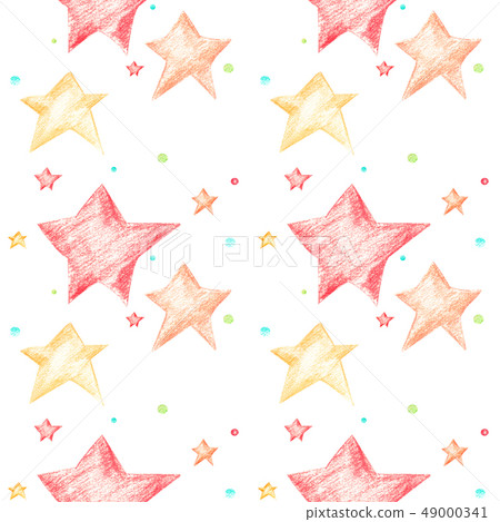 Seamless pattern with stars on a white background. - Stock Illustration ...