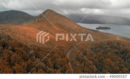 Panoramic aerial view of Lakes and surrounding 49000587