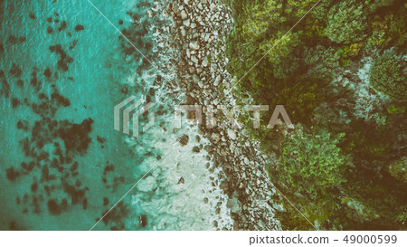 Cathedral Cove coastline at sunset. Amazing 49000599