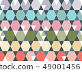 Vector colorful hexagonal shapes seamless pattern  49001456