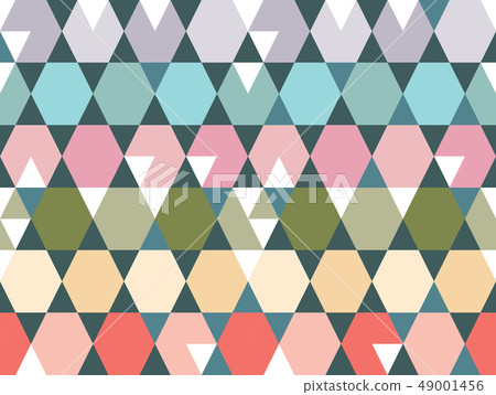 Vector colorful hexagonal shapes seamless pattern  49001456