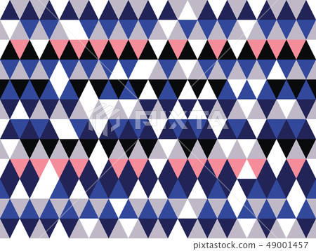 Diamonds and triangles in blues seamless pattern  49001457