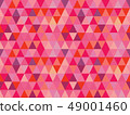 Vector colorful triangles seamless pattern  49001460