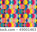 Vector colorful diamond shapes seamless pattern  49001463