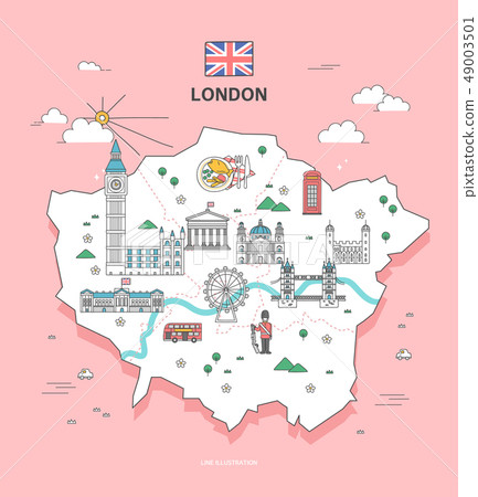 UK landmark world travel illustration 49003501