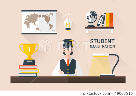 Student education illustration 49003510