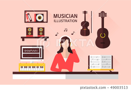 Musician Business Illustration 49003513