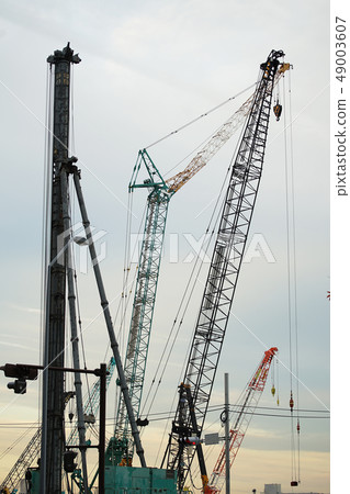 Construction site crane Construction site crane 49003607