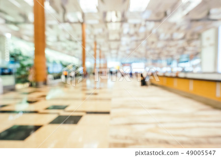 Abstract blur and defocused changi aiport terminal interior Abstract blur and defocused changi aiport terminal interior 49005547