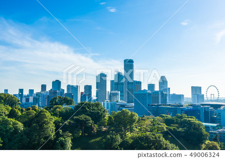Beautiful architecture building exterior cityscape in Singapore city skyline Beautiful architecture building exterior cityscape in Singapore city skyline 49006324