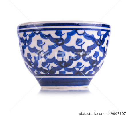 ceramic cup isolated on white background. 49007107