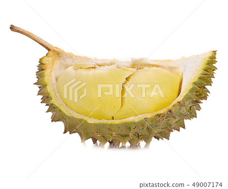 Durian isolated on white background. Durian isolated on white background. 49007174