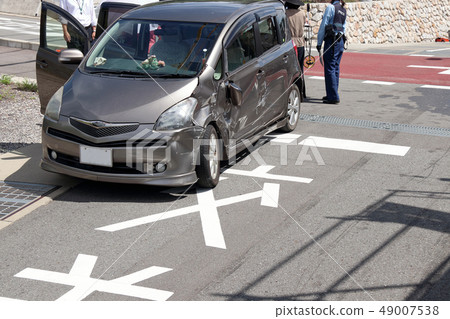 Car accident wound dent Car accident wound dent 49007538