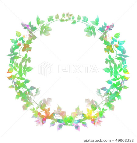 Leaves watercolor hand drawn style artwork 49008358