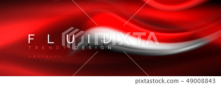 Fluid color neon wave lines background, neon liquid color futuristic paint template Fluid color neon wave lines background, neon liquid color futuristic paint template 49008843