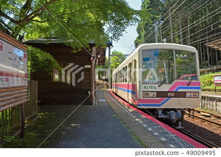 Train that left Koden and Ninose Station Train that left Koden and Ninose Station 49009495