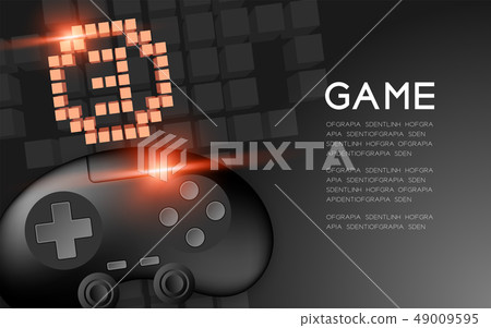 Gamepad or joypad black color with Copper Medal Gamepad or joypad black color with Copper Medal 49009595