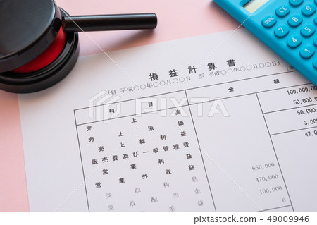 Profit and loss statement Financial statements Business scene PL 49009946