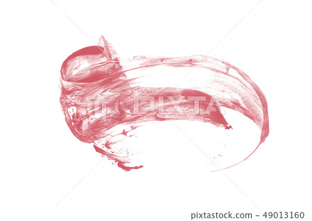 pink coral paint brush spots on white background pink coral paint brush spots on white background 49013160