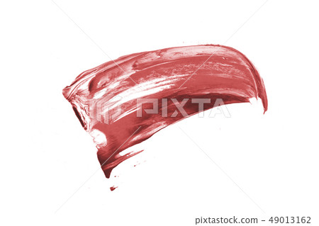 pink coral paint brush spots on white background pink coral paint brush spots on white background 49013162