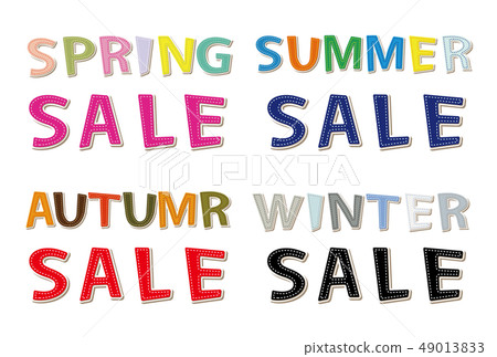 字母材料季節性銷售貼花補丁風格 49013833