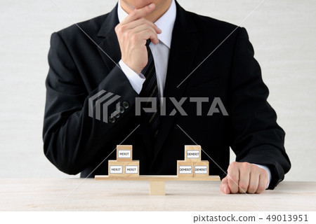 Business that considers balance of merit and demerit 49013951
