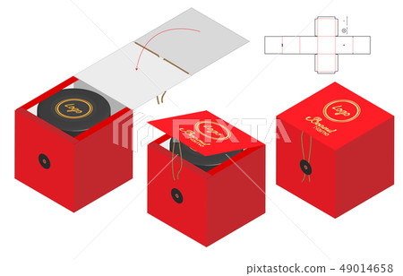 Box packaging die cut template design. 3d mock-up 49014658