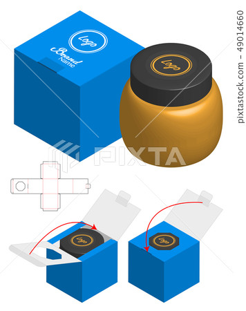 Box packaging die cut template design. 3d mock-up 49014660