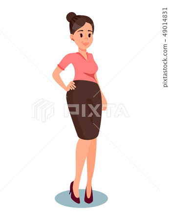 Middle Aged Woman in Formal Clothes Illustration Middle Aged Woman in Formal Clothes Illustration 49014831