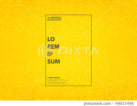 Abstract vivid yellow modern pattern background 49015498