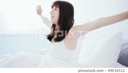 She has good night sleep She has good night sleep 49016522