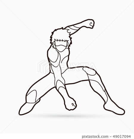 Superhero Landing Action Cartoon Superhero Man Stock Vector (Royalty Free)  1134902450 | Shutterstock