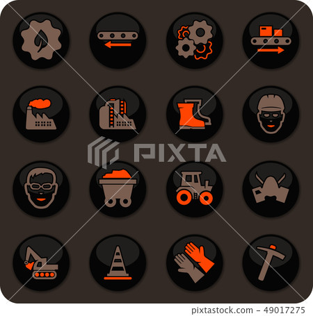 Industrial icons set 49017275