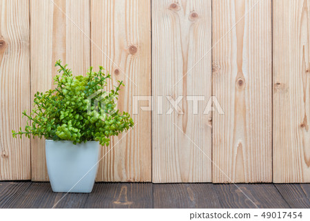 Little decorative tree and flower bouquet in white Little decorative tree and flower bouquet in white 49017454